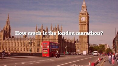 How much is the london marathon?