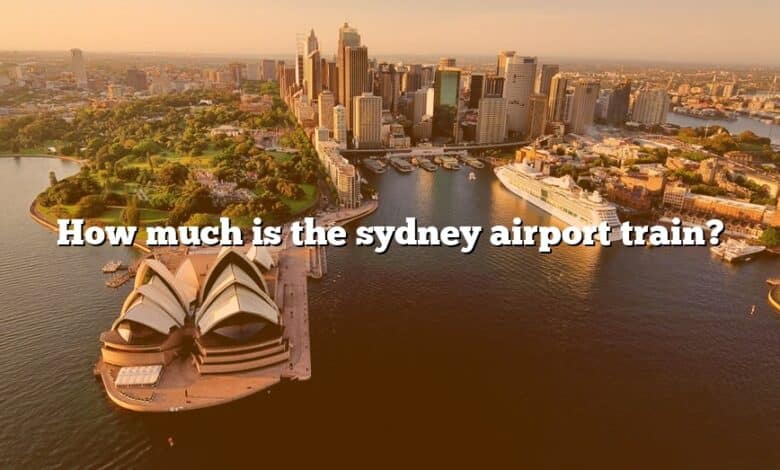 How much is the sydney airport train?
