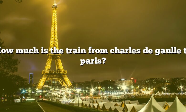 How much is the train from charles de gaulle to paris?