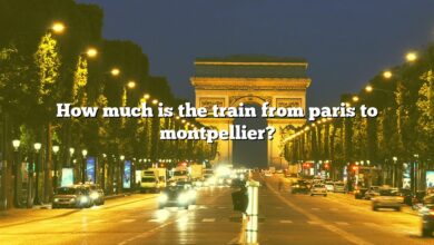 How much is the train from paris to montpellier?