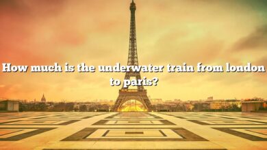How much is the underwater train from london to paris?