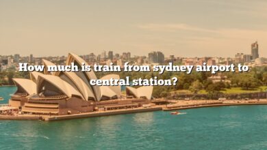 How much is train from sydney airport to central station?