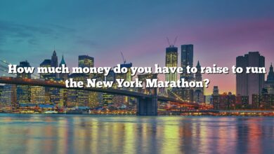 How much money do you have to raise to run the New York Marathon?