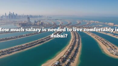 How much salary is needed to live comfortably in dubai?