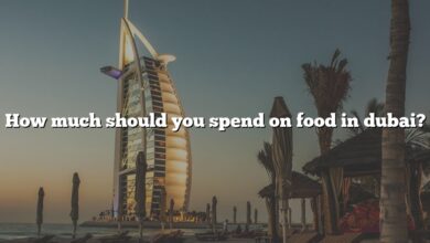 How much should you spend on food in dubai?