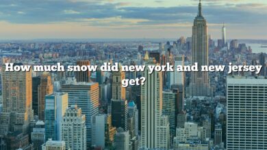 How much snow did new york and new jersey get?
