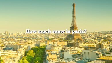 How much snow in paris?