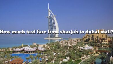 How much taxi fare from sharjah to dubai mall?