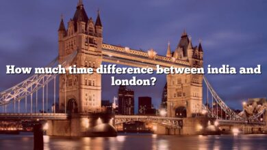 How much time difference between india and london?