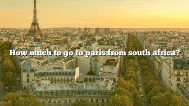 How much to go to paris from south africa?