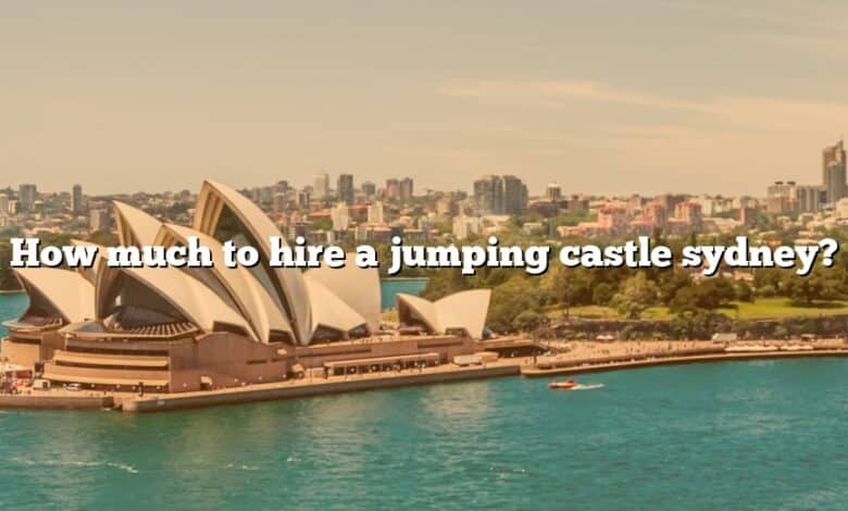 How much to hire a jumping castle sydney?