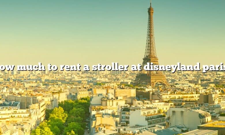 How much to rent a stroller at disneyland paris?