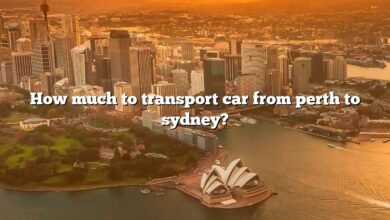 How much to transport car from perth to sydney?