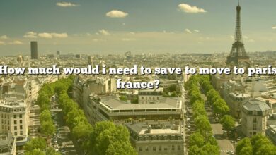 How much would i need to save to move to paris france?