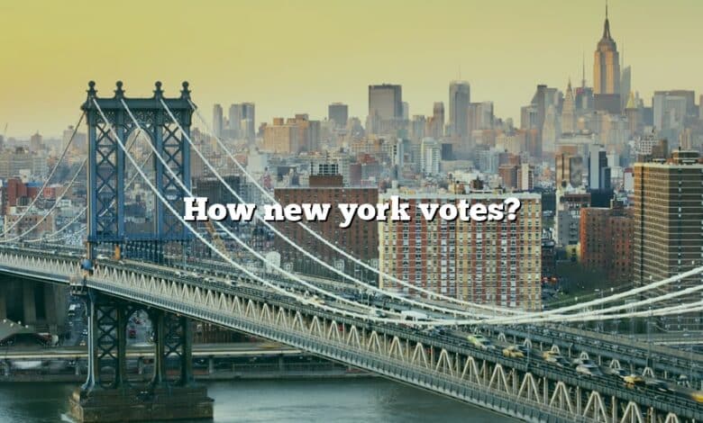 How new york votes?