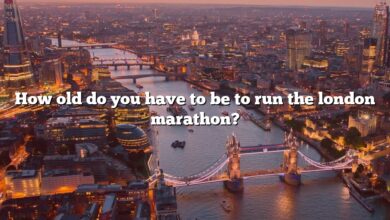 How old do you have to be to run the london marathon?