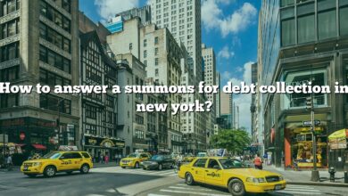 How to answer a summons for debt collection in new york?