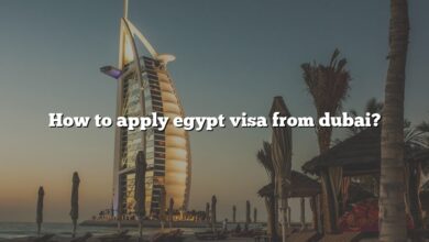 How to apply egypt visa from dubai?
