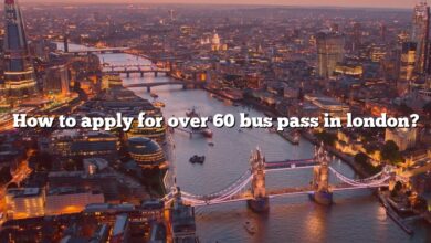 How to apply for over 60 bus pass in london?