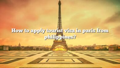 How to apply tourist visa in paris from philippines?