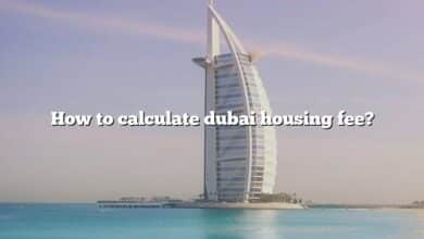 How to calculate dubai housing fee?