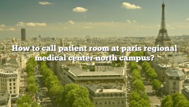 How to call patient room at paris regional medical center north campus?