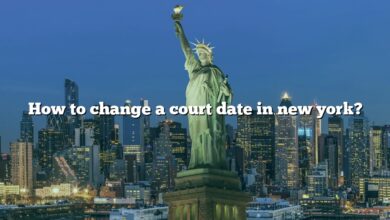 How to change a court date in new york?