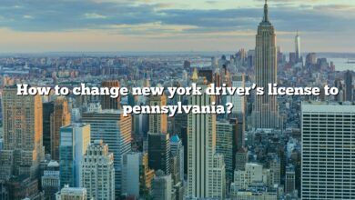 How to change new york driver’s license to pennsylvania?