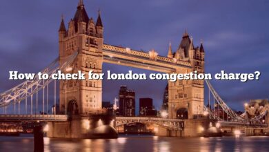 How to check for london congestion charge?