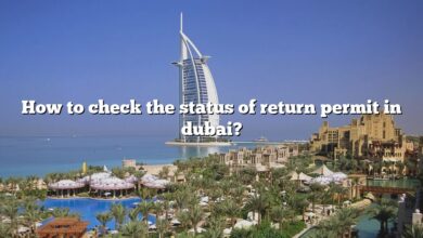 How to check the status of return permit in dubai?