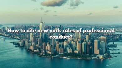 How to cite new york rules of professional conduct?