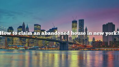 How to claim an abandoned house in new york?