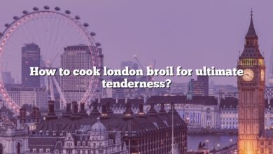 How to cook london broil for ultimate tenderness?