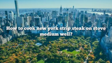 How to cook new york strip steak on stove medium well?