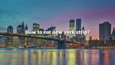 How to cut new york strip?