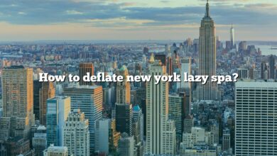 How to deflate new york lazy spa?