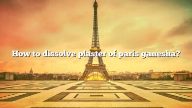 How to dissolve plaster of paris ganesha?