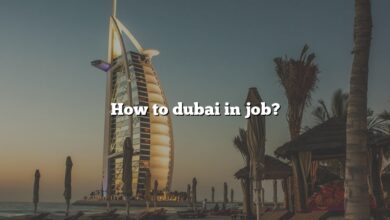 How to dubai in job?