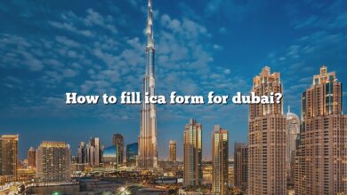 How to fill ica form for dubai?