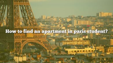 How to find an apartment in paris student?