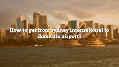 How to get from sydney international to domestic airport?
