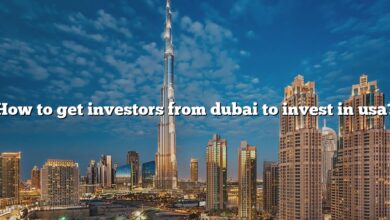 How to get investors from dubai to invest in usa?