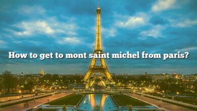 How to get to mont saint michel from paris?
