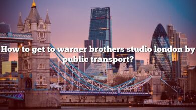 How to get to warner brothers studio london by public transport?