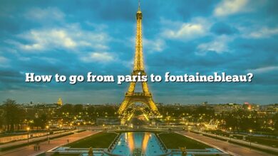 How to go from paris to fontainebleau?