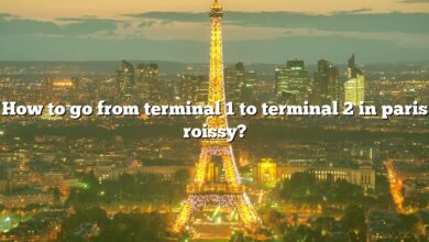 How to go from terminal 1 to terminal 2 in paris roissy?