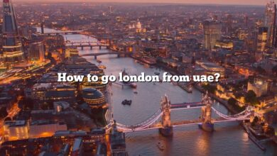 How to go london from uae?