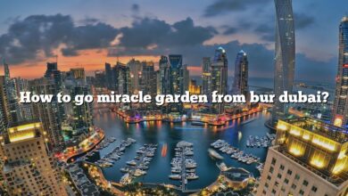 How to go miracle garden from bur dubai?