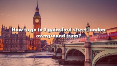 How to go to 3 gainsford street london overground train?