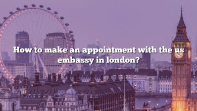 How to make an appointment with the us embassy in london?